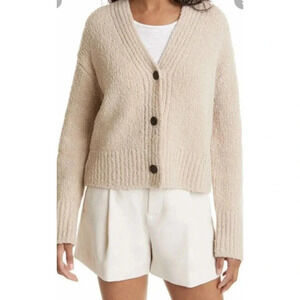 NWT Vince Shrunken Button Cashmere Cardigan Sweater - Fall Staple Button Front